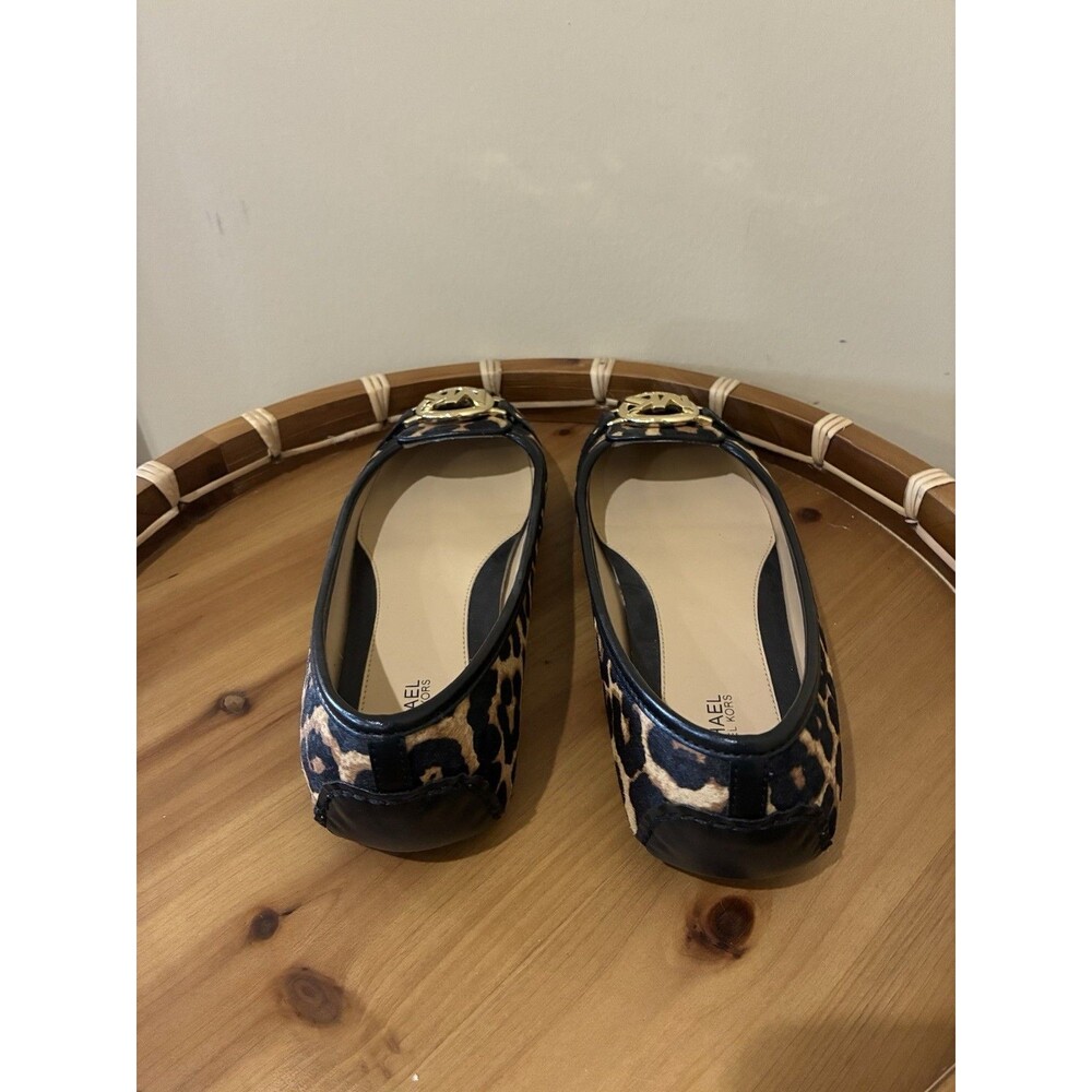 MICHAEL KORS Nori Ballet Flats LEOPARD Print Calf hair  Women’s Size 8 - Picture 3 of 6